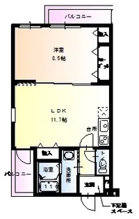 フジパレス今川III番館【2階】の間取り