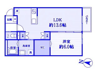 リアン カミカ【2階】の間取り