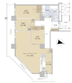 ローレルスクエア大阪ベイタワー【29階】の間取り