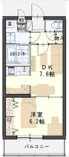 ソレアード小松島II【3階】の間取り