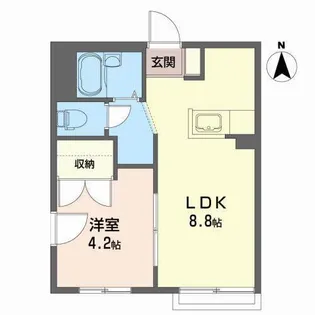 ドリーム・ディアス【2階】の間取り