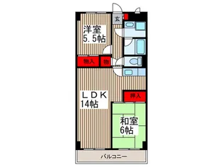 アフィニス原木【3階】の間取り