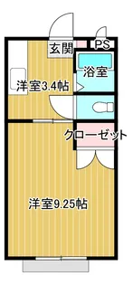 メゾンド石堂【1階】の間取り