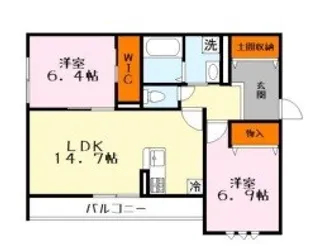 ビエノス焔魔堂【3階】の間取り