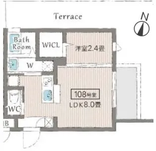リアコート関大前EAST【1階】の間取り
