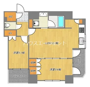 ヴィルヴィオ葛西【7階】の間取り