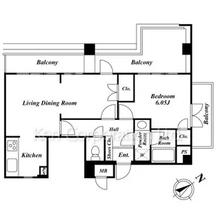 ドルチェ自由ヶ丘【5階】の間取り