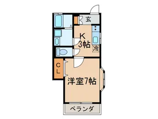 アイルイン祖師谷【2階】の間取り