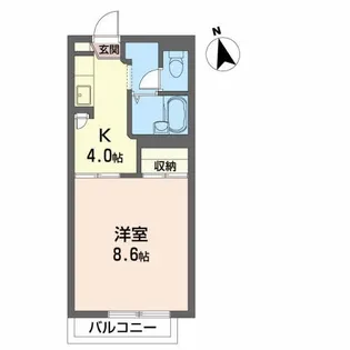 プレシオーサ東黒石野【1階】の間取り
