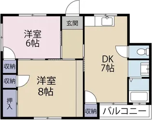 ことぶきマンション【2階】の間取り