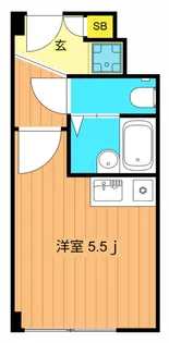 オリエントマンション品川【9階】の間取り