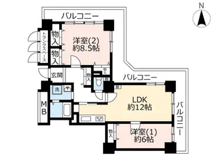 UR八千代ゆりのき台ライフタワー【11階】の間取り