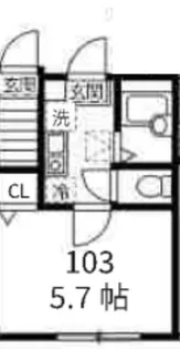 バーミープレイス阿佐ヶ谷M【1階】の間取り