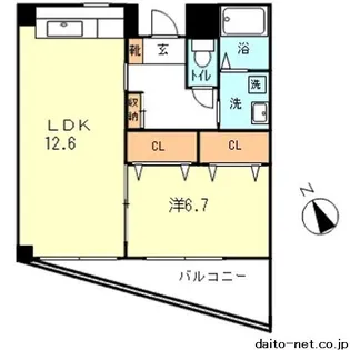 Kourt K1【4階】の間取り