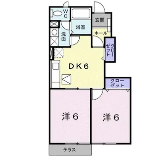 カーサ・グローリアII【1階】の間取り