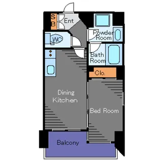 エクセルシオール渋谷【9階】の間取り