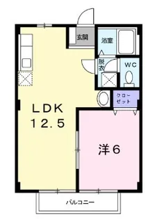 フルール古都 B【2階】の間取り