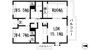 アルビス寺本11号棟【1階】の間取り