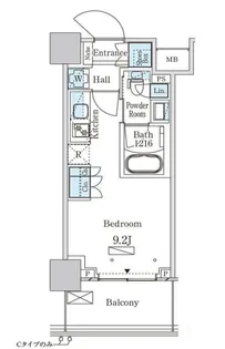 パークアクシス大塚ステーションゲートタワー【19階】の間取り