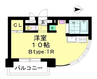 ヱビスヤパークサイド【8階】の間取り
