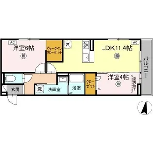 PREMILIFE石垣西【3階】の間取り