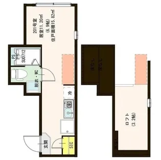 ホワイトナイト【2階】の間取り