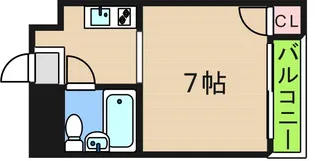 シティハイツ住之江公園【3階】の間取り