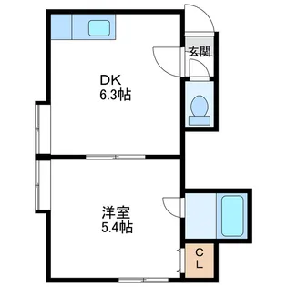 ラ・メゾン22【1階】の間取り