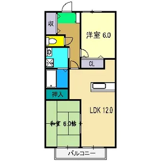 フォブール一宮 A棟【1階】の間取り