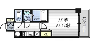 ファステート難波ミライズ【9階】の間取り