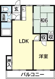 サンシャイン木村ハイツ【4階】の間取り