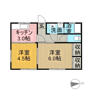 ハイツ菅原【1階】の間取り