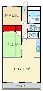 コーポ牧野【5階】の間取り