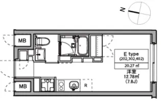 ASTILE世田谷松原【2階】の間取り