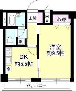 メゾン横浜沢渡 A棟【2階】の間取り