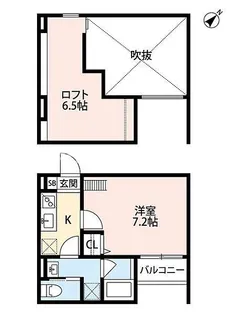 サンモール大和田【2階】の間取り