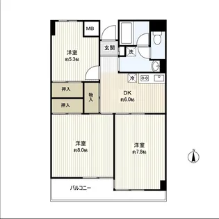 サンシャイン菊平ビル【3階】の間取り