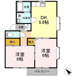 ヴェルドミール【2階】の間取り