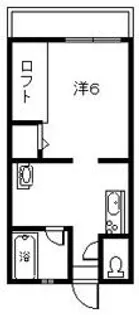 プチメゾン若葉G【2階】の間取り
