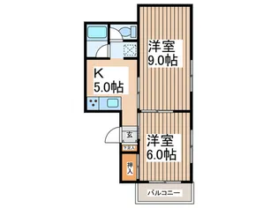 クロノス上白根【2階】の間取り