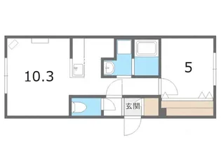 グランメール発寒6-10【1階】の間取り
