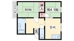 荒木ハイツ【2階】の間取り