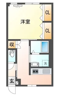 コーポ横山【3階】の間取り