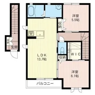 スリーブランチ D【2階】の間取り