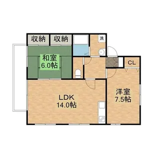 メゾンド山口【2階】の間取り