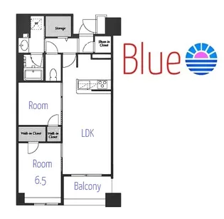 パークナードフィットセンター北【5階】の間取り