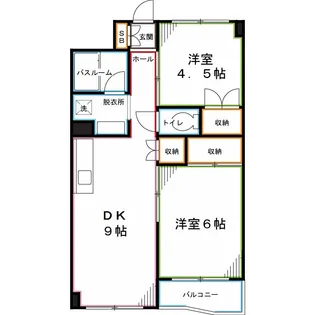 グレース秀和A【2階】の間取り
