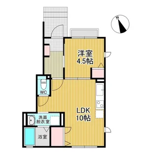 アクエリアスA【1階】の間取り