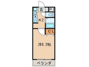 クレセント【2階】の間取り