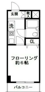 アパートメント大倉NO.1【3階】の間取り
